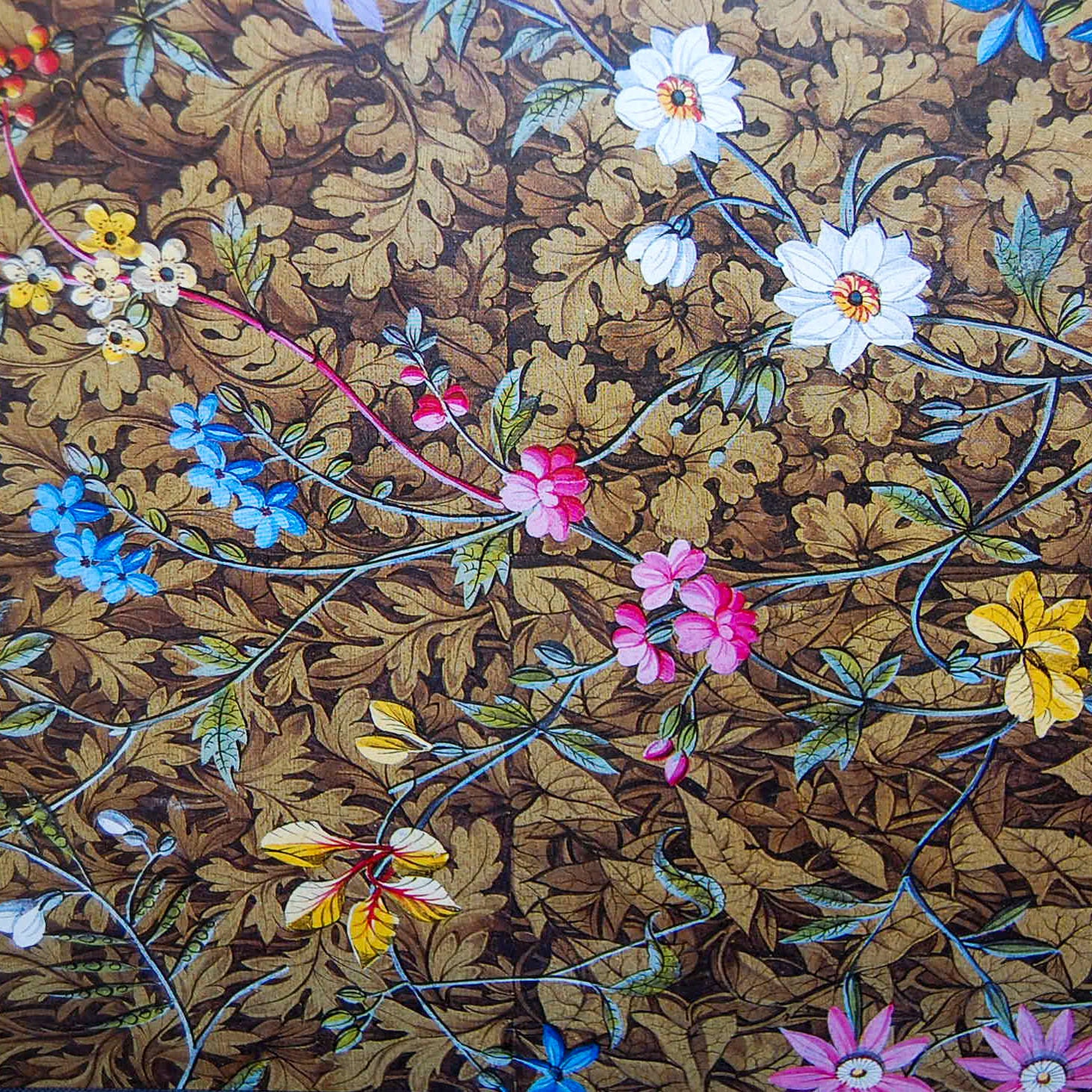 Rare, Out of Print, Vintage French Country Flowers Decoupage Paper, Wrapping Paper, Paper Collage, Delicate Floral Paper, 2 Sheets 8.5 x 11"