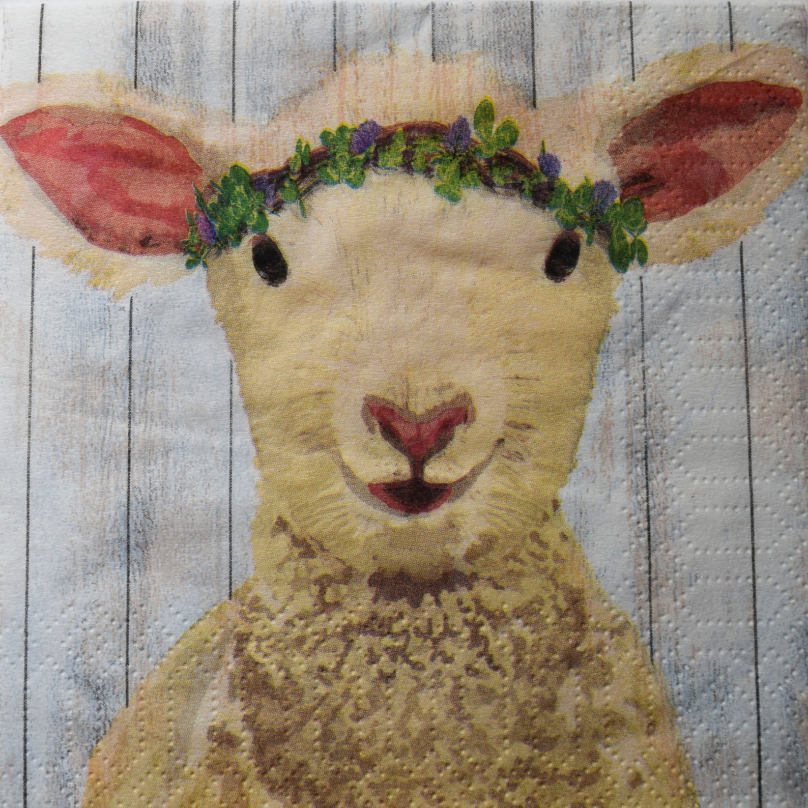 3 Decoupage Napkins Farm Sheep Napkins Whimsical Paper Etsy