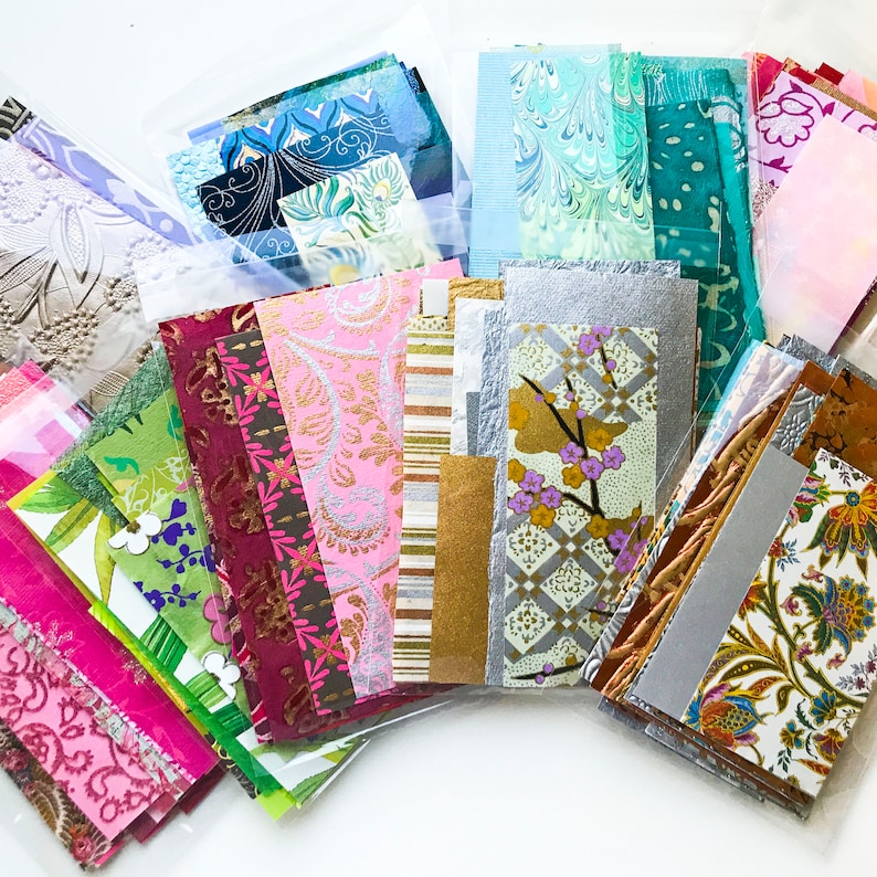 Color Paper Scrap Pack Paper Pack Assorted Papers Etsy UK