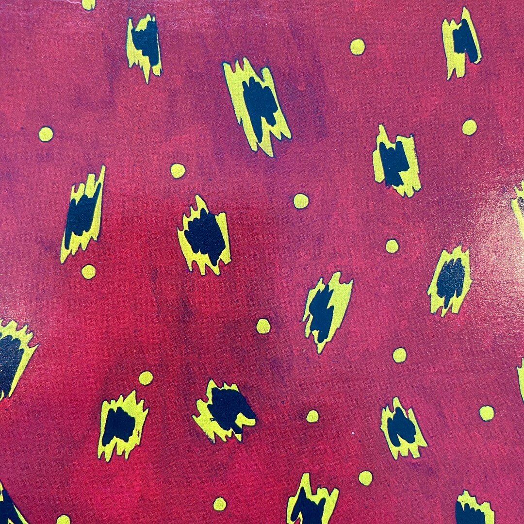 Decoupage, Art Deco Design, Abstract in Red, Yellow and Black