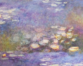 Monet Water Lilies Paper: Scrapbook & Collage (2 Sheets)