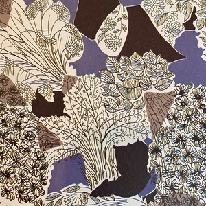 Vintage Style Floral Paper: Abstract Decoupage, Scrapbooking (2 Sheets)