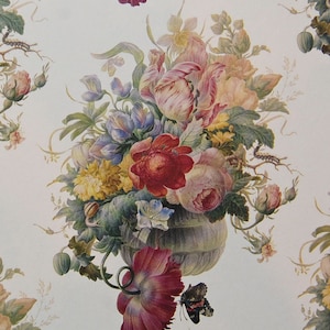 Floral Decoupage Paper: Dutch Painting Style, 8.5&quot; x 11&quot; (Two Sheets)