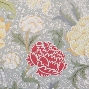 Floral Decoupage Paper: Crimson Peonies, Vintage Style (Two 8.5x11 Sheets)