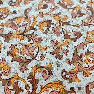 Florentine Paper Sheets: Copper & Gold Italian Silkscreen Paper