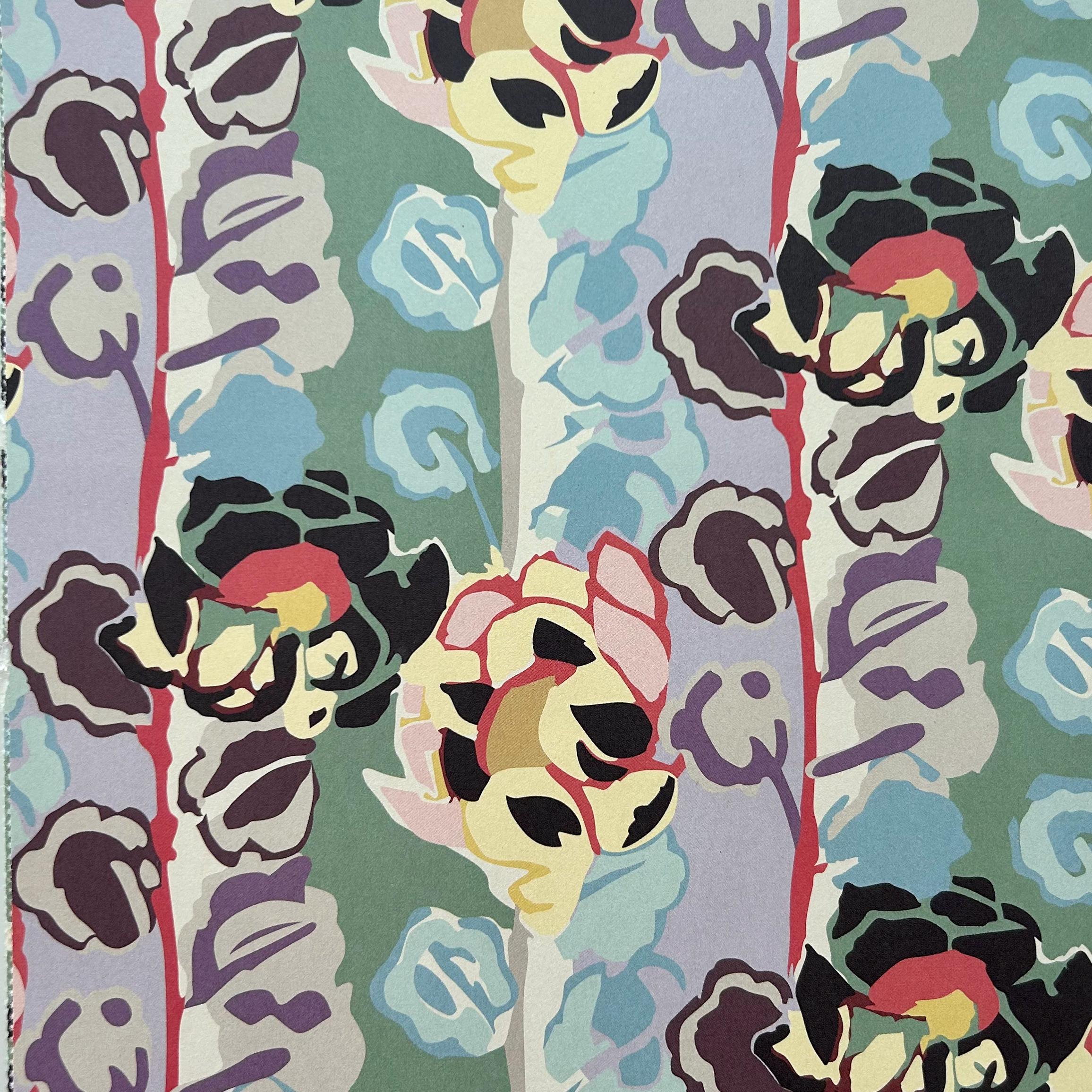 Art Deco Decoupage Paper, Floral Abstract Design, 8.5x11 (2 Sheets) - Etsy