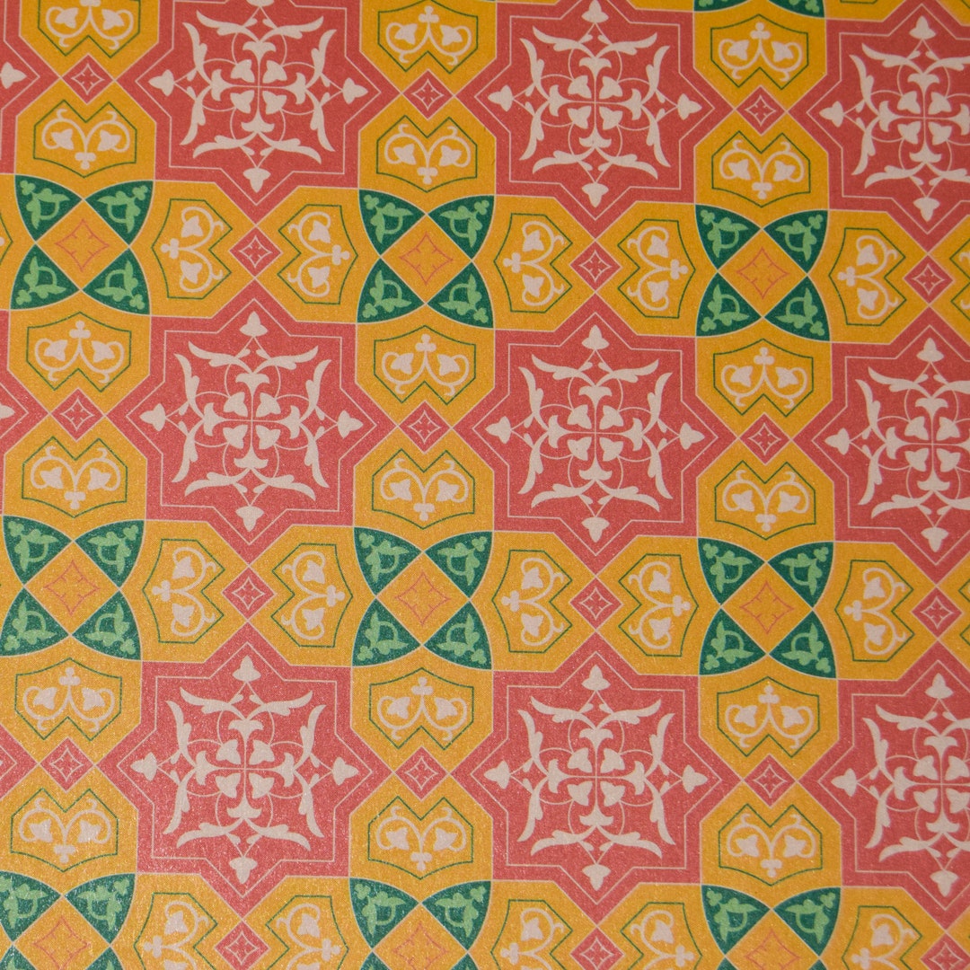 Decorative Paper, Moroccan Tile Design Decoupage Paper, Paper Crafts ...