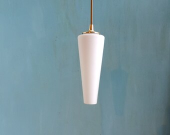 milk glass pendant etsy