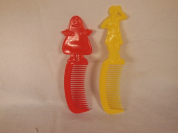Vintage-1980-ronald Mcdonald-and Grimace Combs Happy Meal