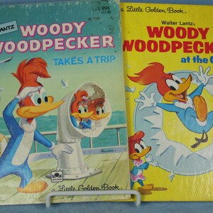 Vintage-2 Woody Specht Goldene Kleine Bücher--1974--1961