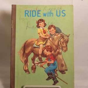 Vintage-1955--Ride With Us-- Paperback Book-Basic Reader Program