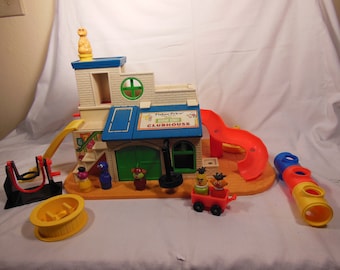 Vintage Fisher Price-# 937 Sesame Street Clubhouse-1977-1979-Complete