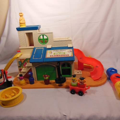 Vintage Fisher Price-# 937 shops Sesame Street Clubhouse-1977-1979-Complete