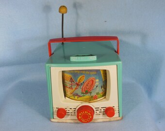 Buy Vintage Fisher Price 196 dougle Screen T V Music Box 1964 Only