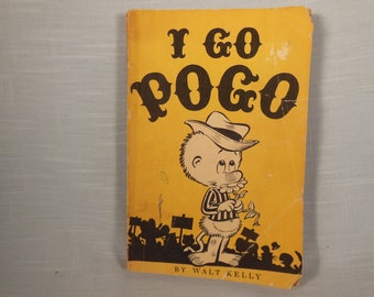 Vintage-1952-I Go Pogo-First Printing--Walt Kelly-Paperback Book-190 Pages