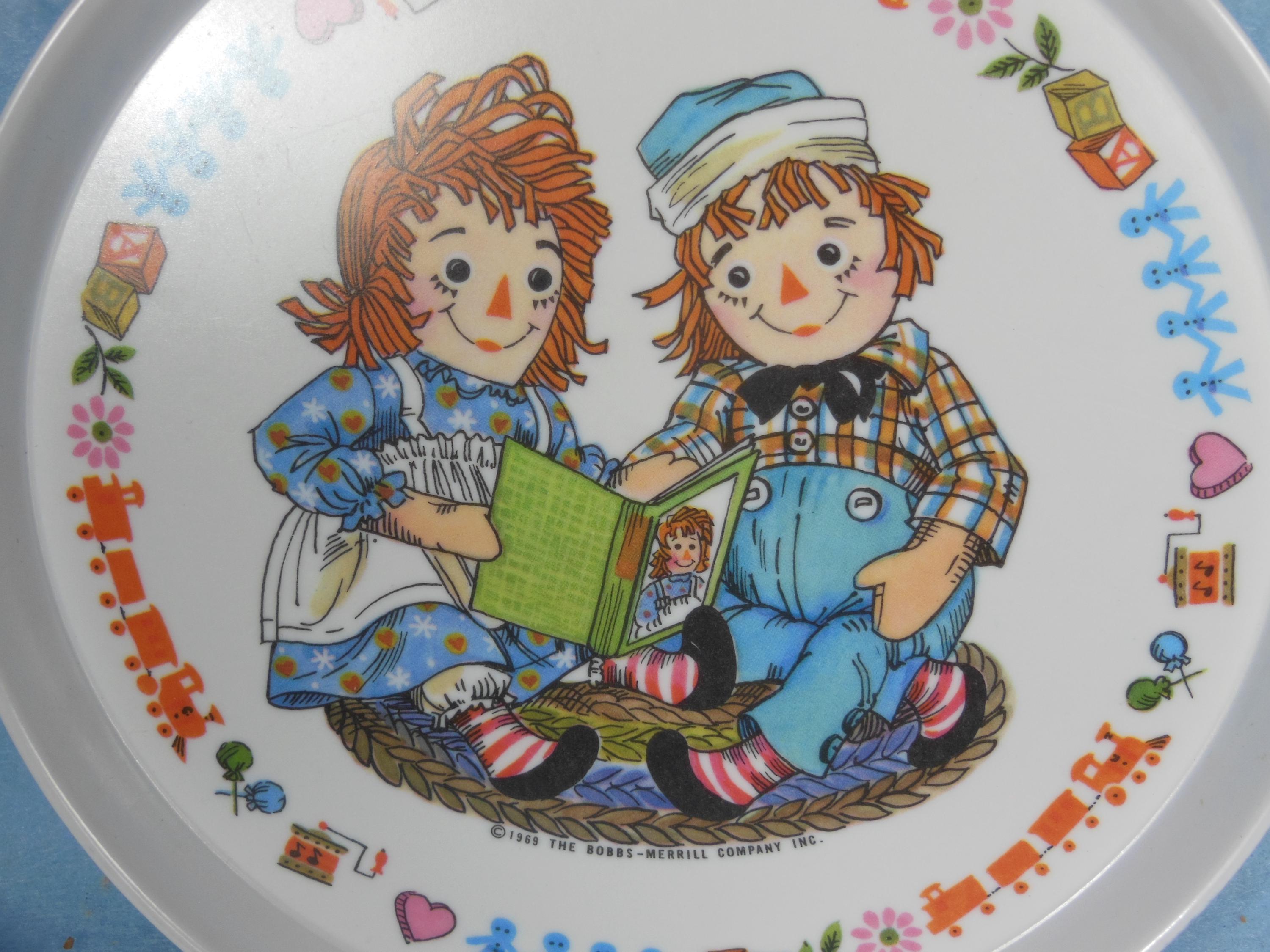 ヴィンテージ--1976-ラガディ・アンとアンディ・チャイルドのプレート