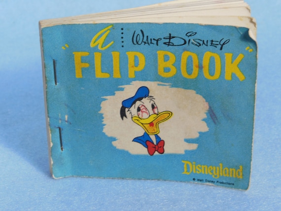 Vintage-walt Disney Prod Donald Duck-flip Book-disneyland - Etsy
