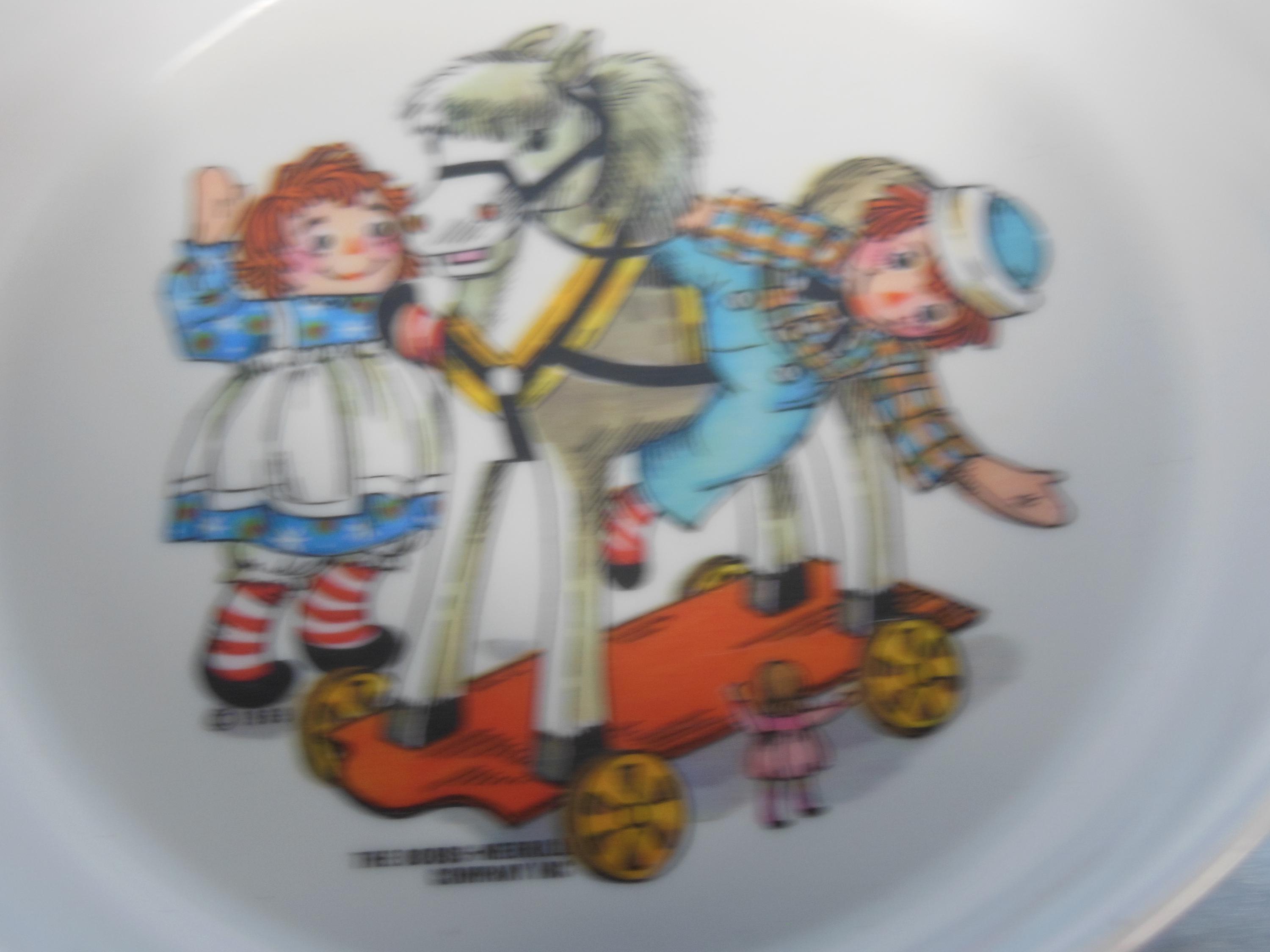その他 orangeRaggedy Ann and Andy Vintage--1976-raggedy Ann and Andy Child Bowl - Etsy