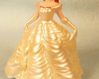 Vintage-Walt Disney-Ceramic-Belle-From the Beauty and The Beast-4" Tall with Original Box