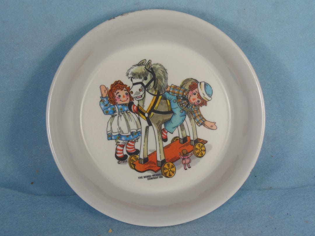 Vintage--1976-raggedy Ann and Andy Child Bowl - Etsy