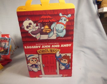 McDonald's Happy Meal Box with Raggedy Ann & Andy