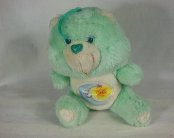 Vintage-1983-Plush Mini-Care Bear-Bedtime Bear--Kenner-6" Tall--Very Clean