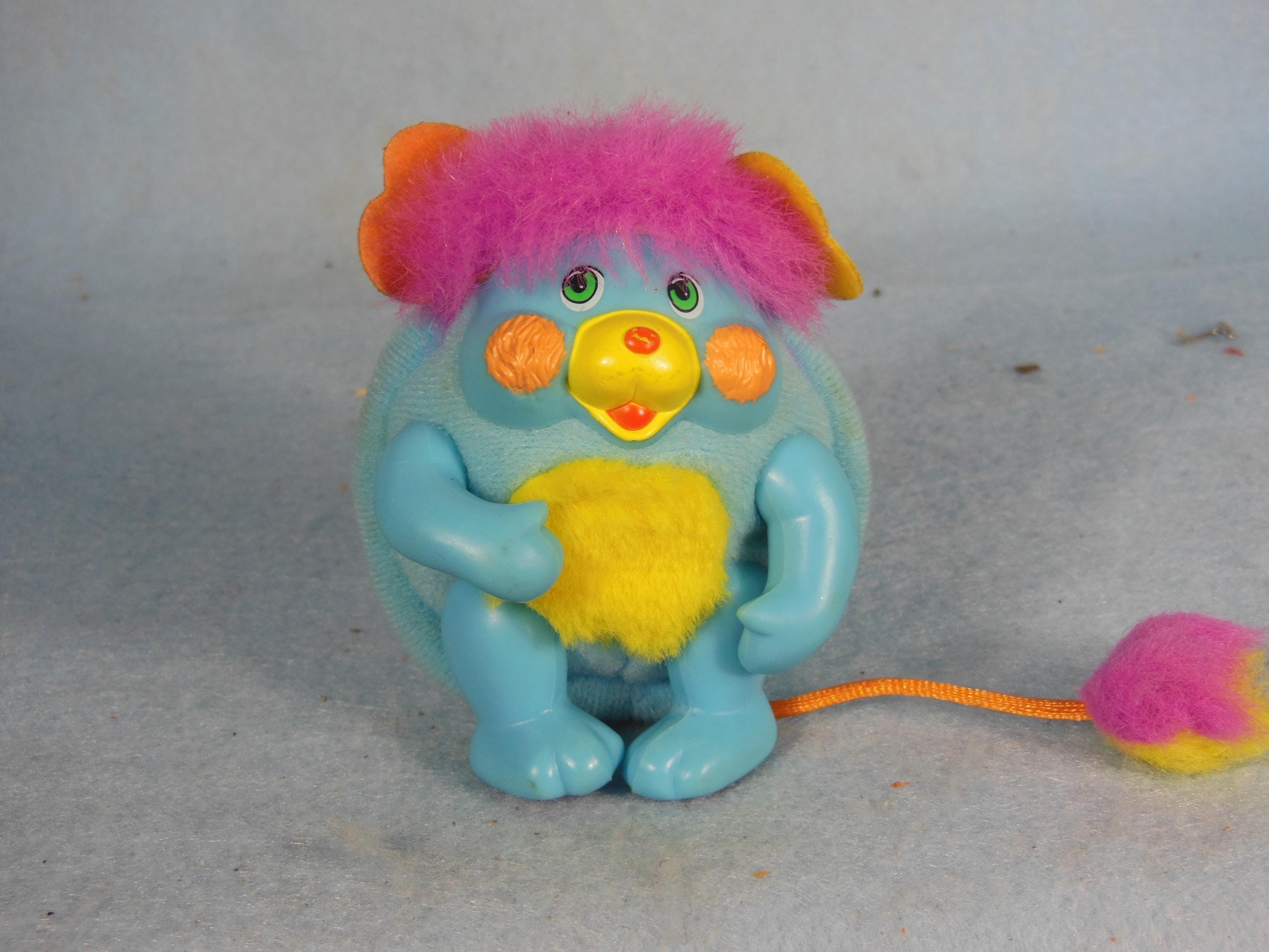【US直輸入品】1986年 ポップルズ Popples ヴィンテージぬいぐるみ Vintage-1986-mattel-blue---mini Pocket Popple---those Characters