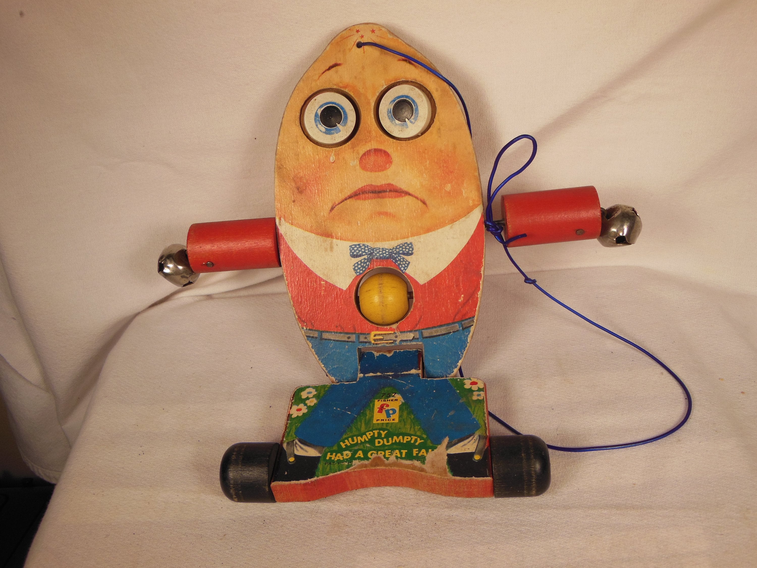 ビンテージ ハンプティダンプティ Vintage-1957--fisher Price--humpty Dumpty Pull Toy - Etsy