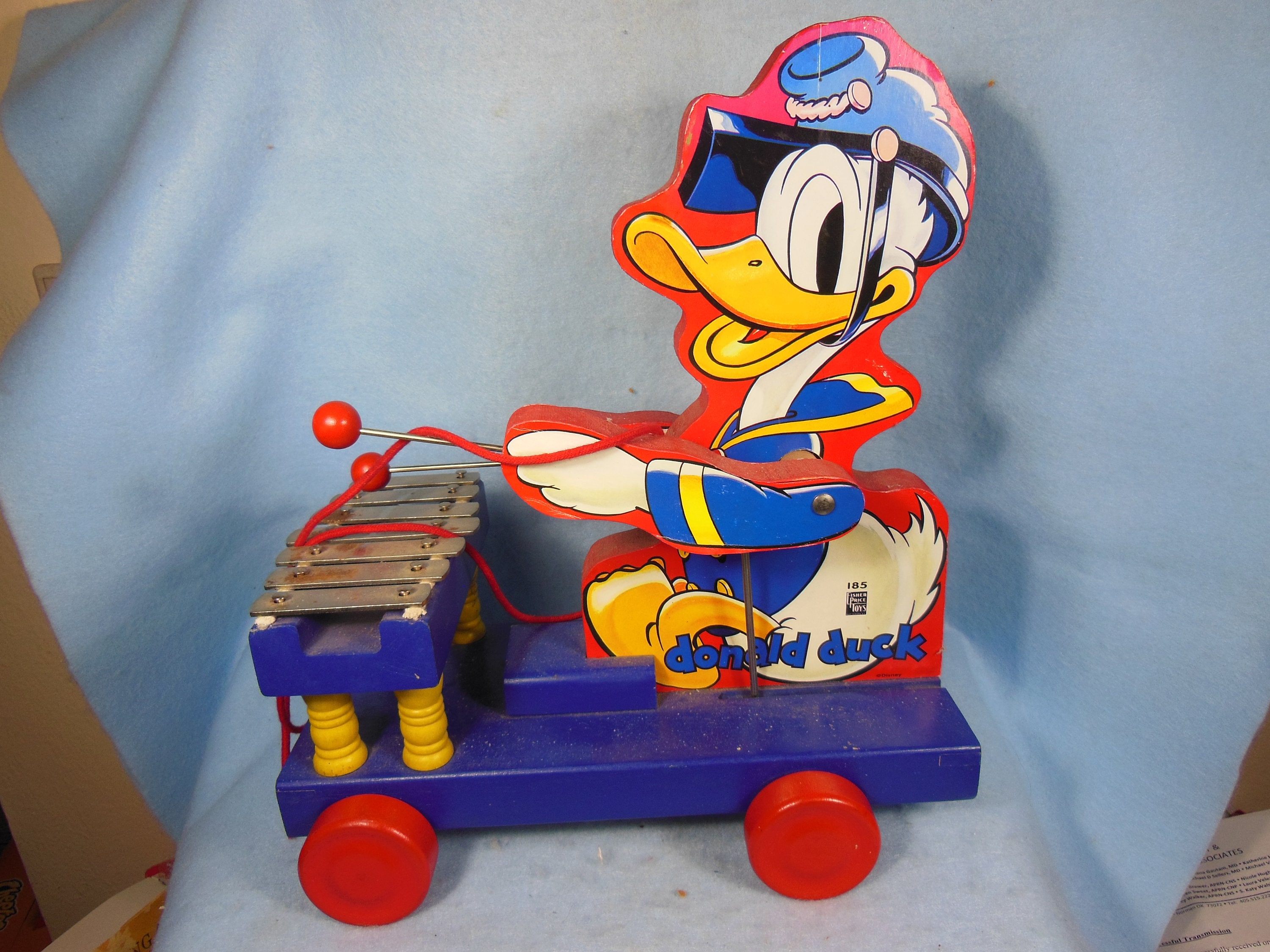 Vintage-fisher Price-donald Duck-xylophone # 185-remake - Etsy