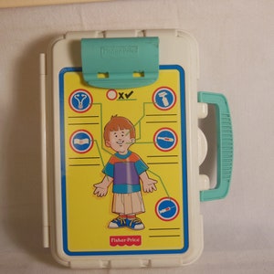 Vintage-Fisher Price- Doctors Kit With Eye Chart