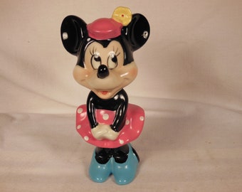 Vintage-Walt Disney Productions--Minnie Mouse--6 1/4" Tall--Disneyland