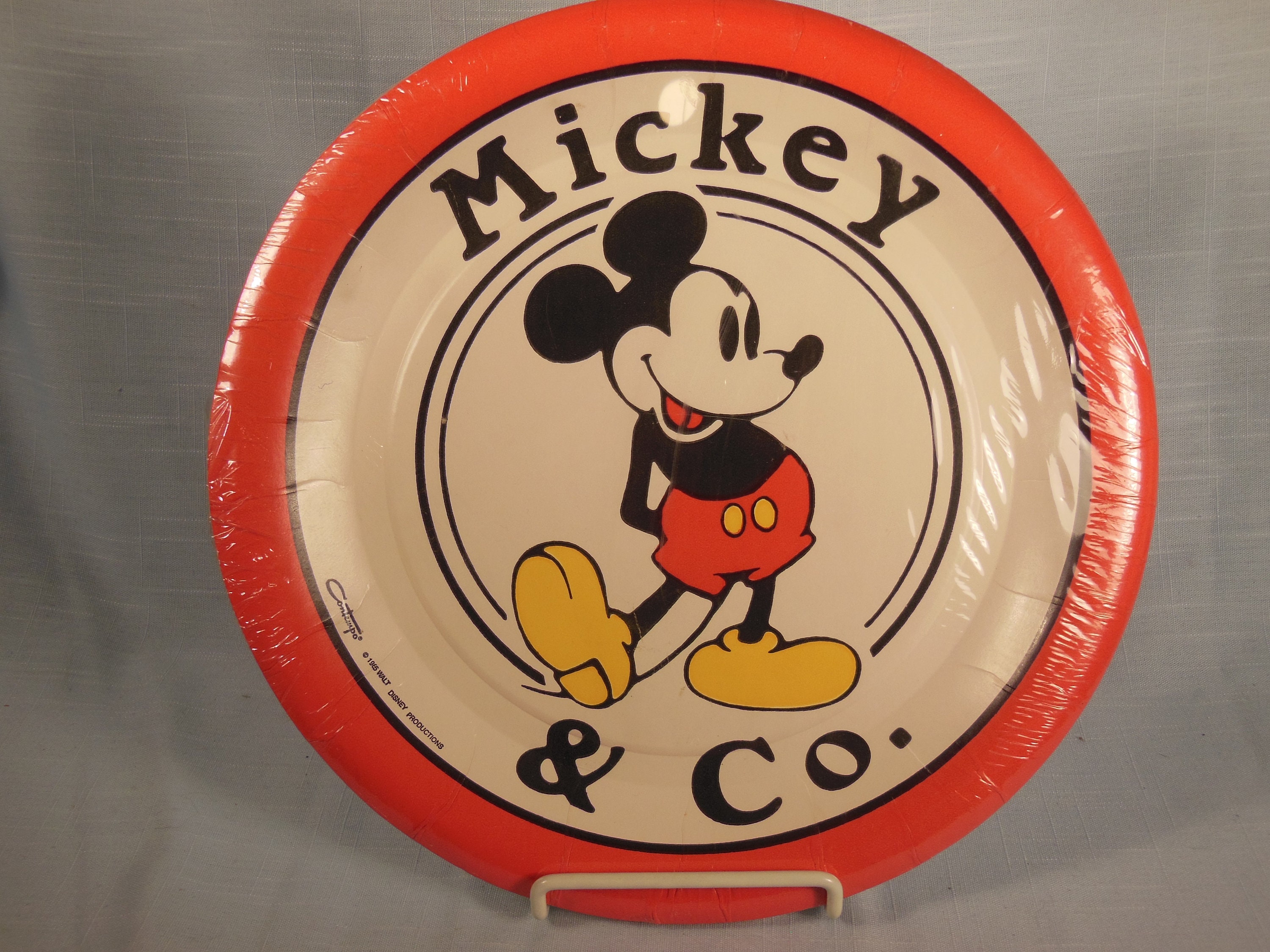 VTG Mickey Mouse Happy Birthday Paper Plates Party Supplies 9 Deep Dish  Disney