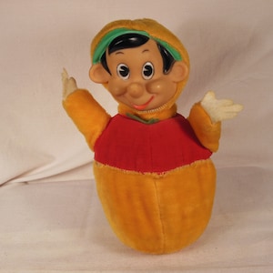 Vintage Walt Disney -Pinocchio Chime Doll-Gunderful-