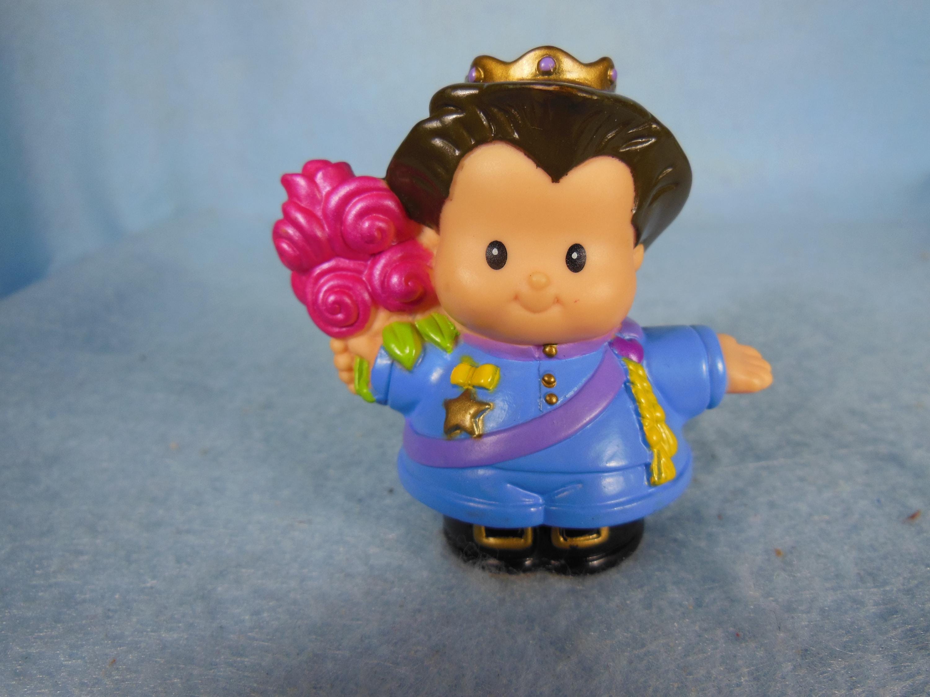 Vintage-Fisher Price--2007-Little People -Prince Holding A Bouquet Of Flowers
