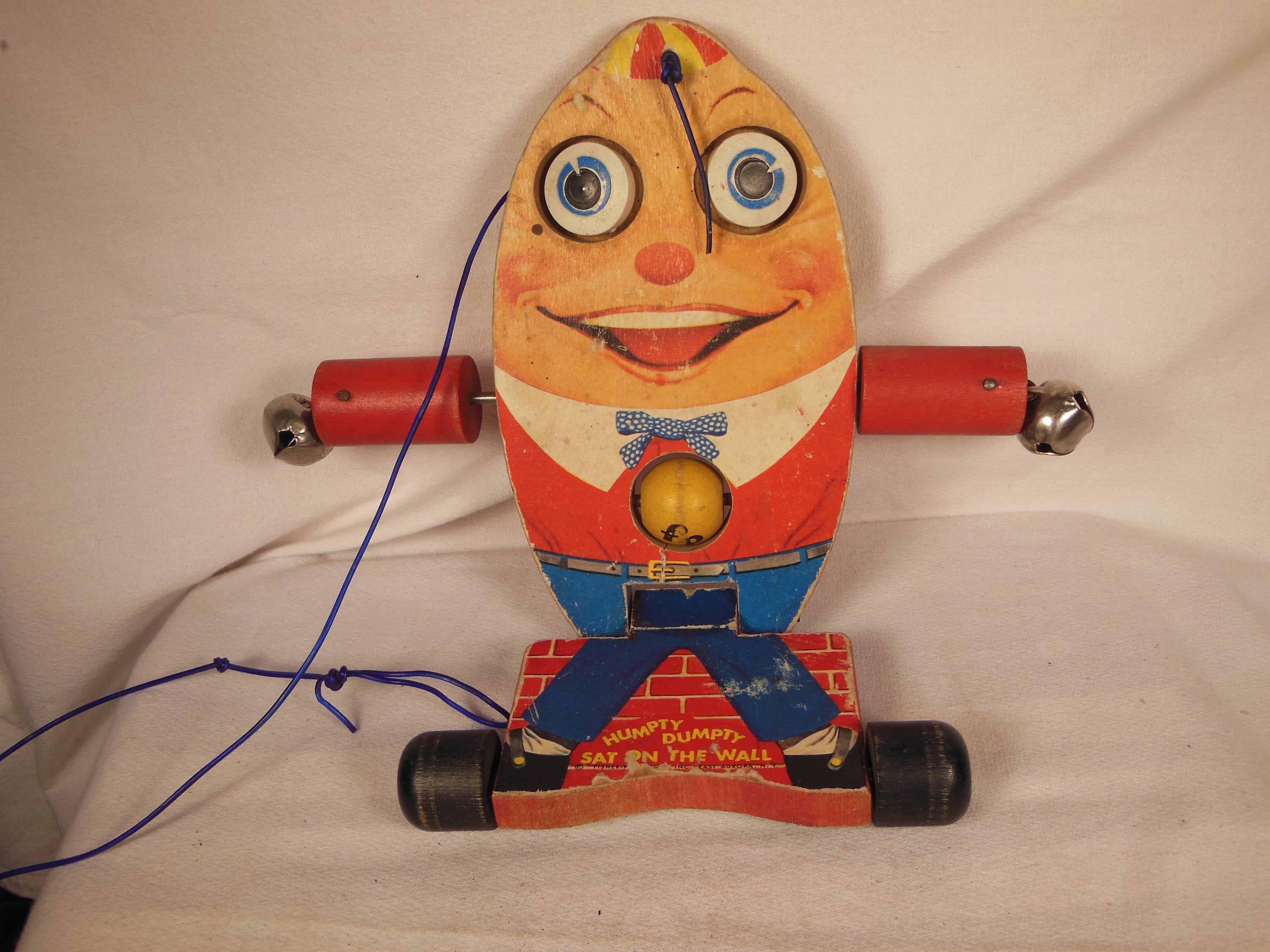 ビンテージ ハンプティダンプティ Vintage-1957--fisher Price--humpty Dumpty Pull Toy - Etsy