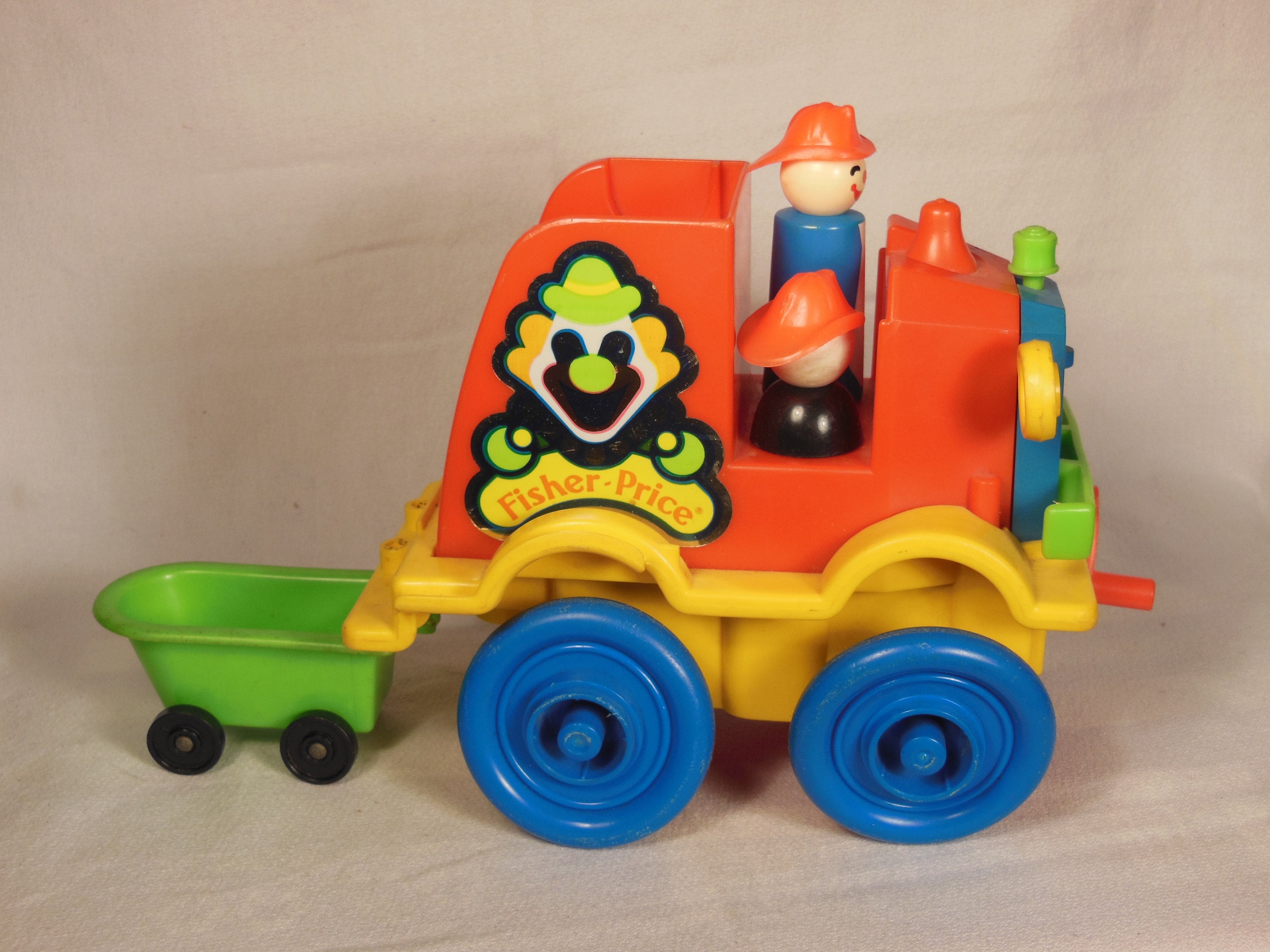Vintage-fisher Price 1983-crazy Clown Fire Brigade--# 657