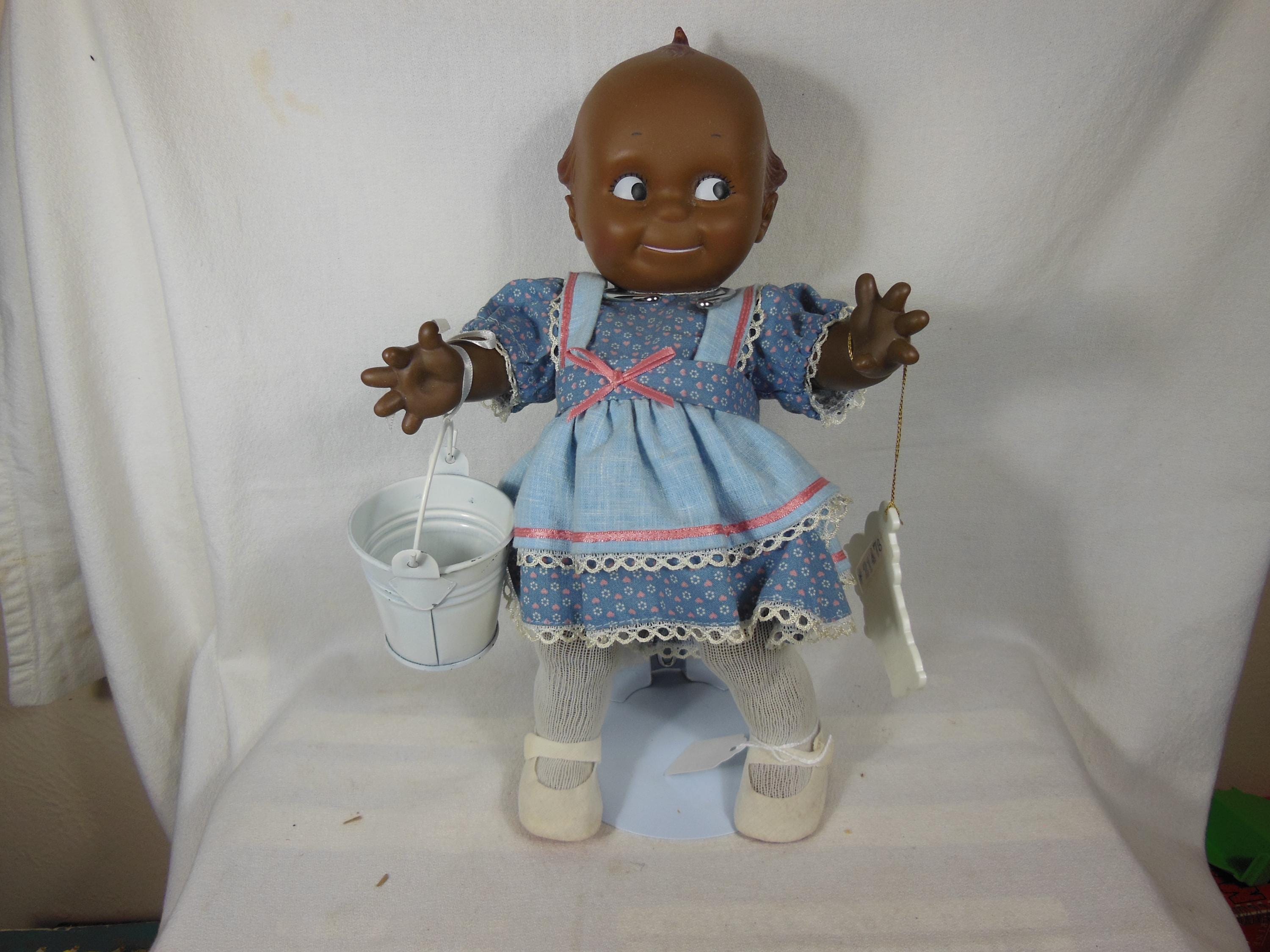 Vintage-1987-cameo Kewpie Doll-african American Rubber Doll