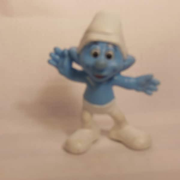 Vintage-2000-Smurf-Boy-Wit His Hat On Backwards--Crazy-McDonalds