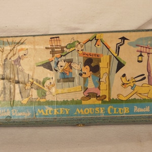Vintage-Walt Disneys -Mickey Mouse CLUB-Astuccio