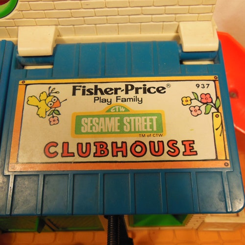 Vintage Fisher Price-# 937 shops Sesame Street Clubhouse-1977-1979-Complete