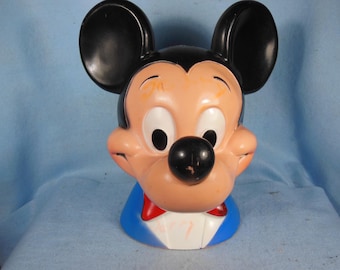 Producciones Walt Disney Vintage - Banco con cabeza de Mickey Mouse