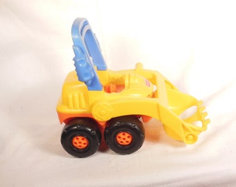 Fisher Price-1998- Little People Bau Bulldozer-mit Arbeiter