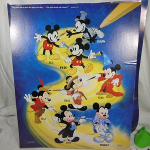 Vintage-walt Disney-mickey Mouse-through the Years - Etsy