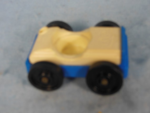 Vintage Fisher Price Blue Car