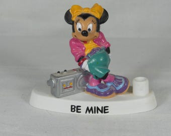 Vintage-Walt Disney-Minny Mouse-Bullyland Duitsland, 3 inch hoog