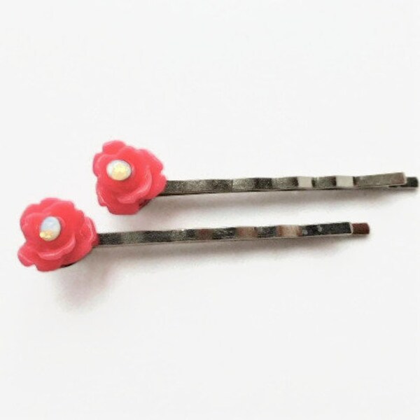 Jeweled Bobby Pins Etsy