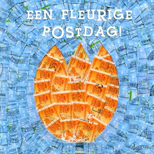 El' Papel ansichtkaart  ‘Oranje Tulp’