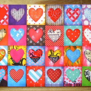 Carte postale El' Papel 'coeurs'