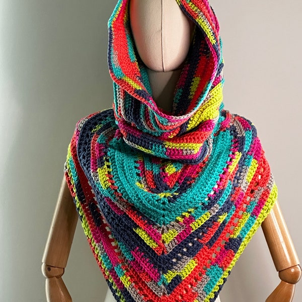 Wild Oleander Hooded Scarf