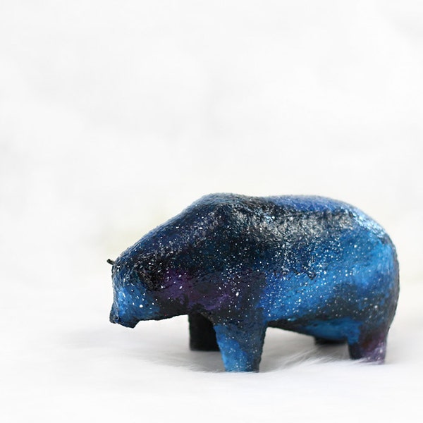 Living Constellation / Soft Sculpture Bear / Space Art Bear / Bear Constellation / Galaxy Art